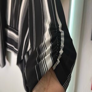 Kaii Monochrome Striped Top
